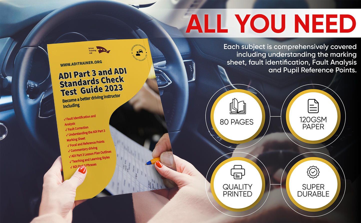 driving instructor books triple set for driving schools & driving instructors - Driver Training Ltd