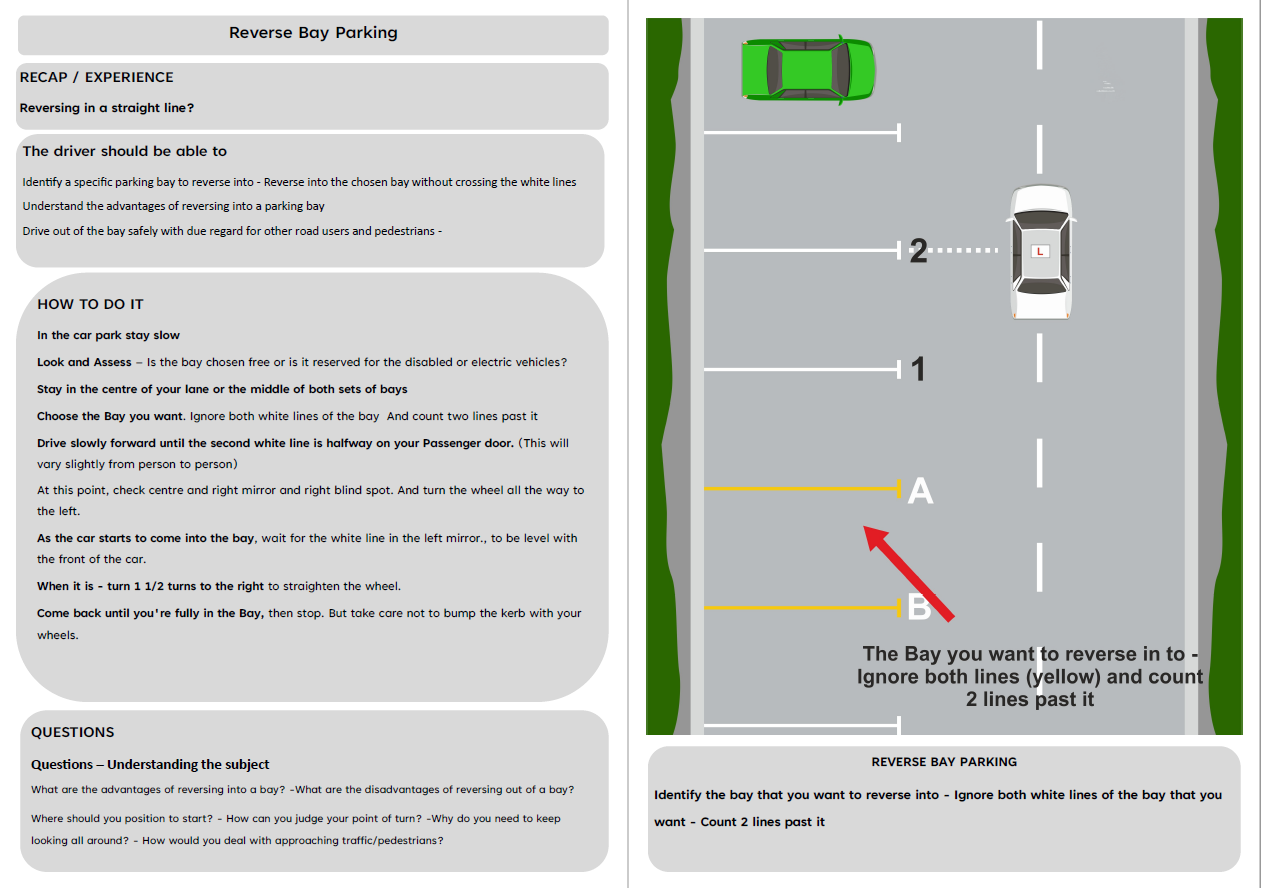 ADI Part 3 Manoeuvres Driving Instructor Training ADI Standards Check 2023 - Driver Training Ltd