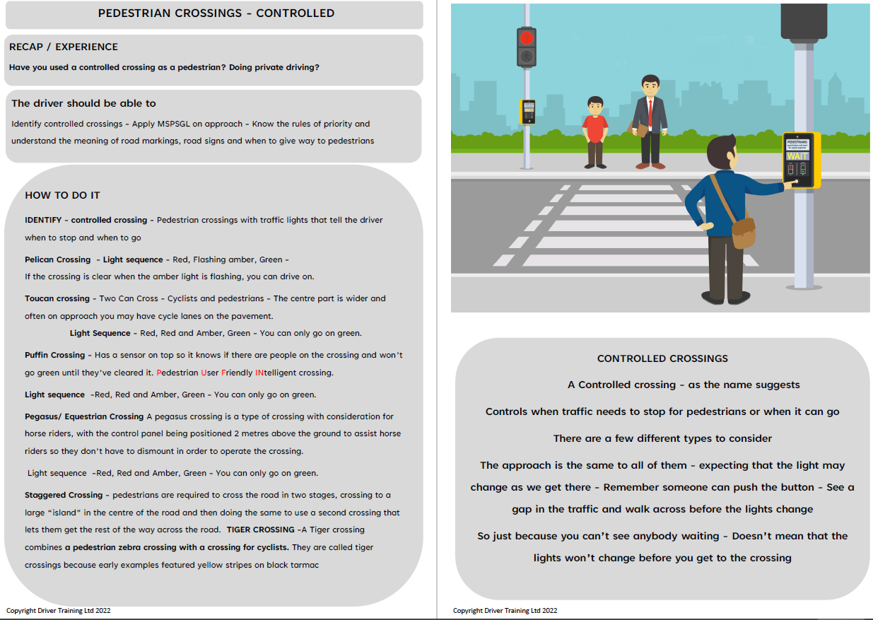 teaching pedestrian crossings, adi standards check filter lights, adi part 3 filter lights, adi standards check pedestrian crossings, adi part 3 pedestrian crossings