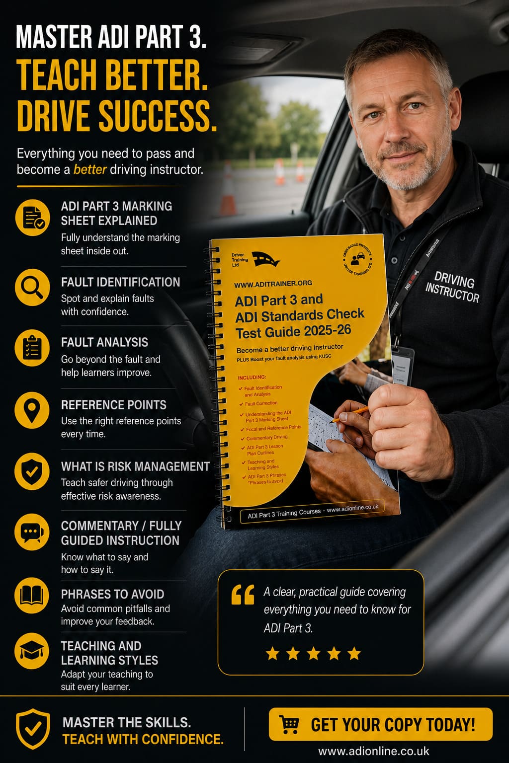 ADI part 3 marking sheet explained