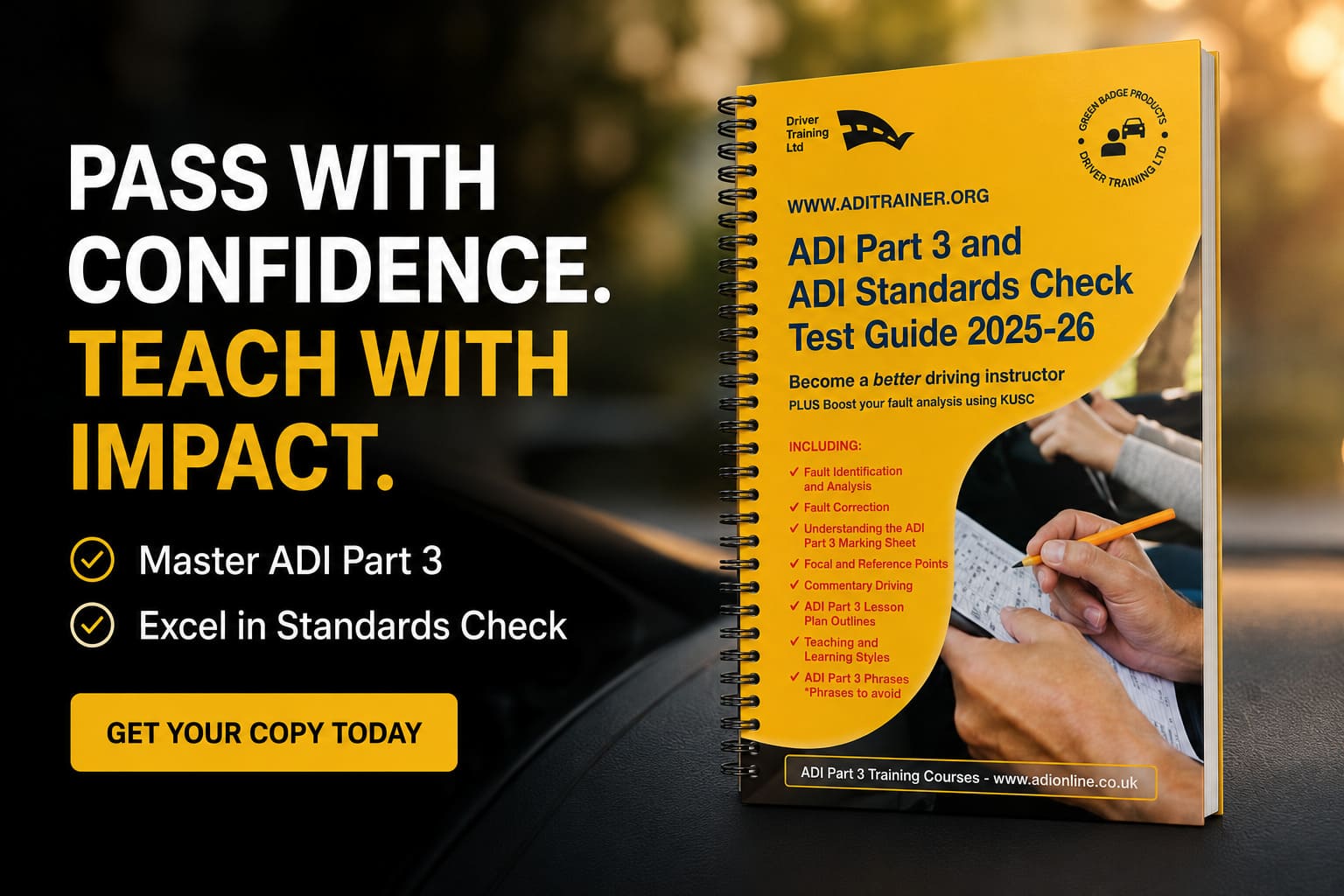 ADI part 3 marking sheet explained