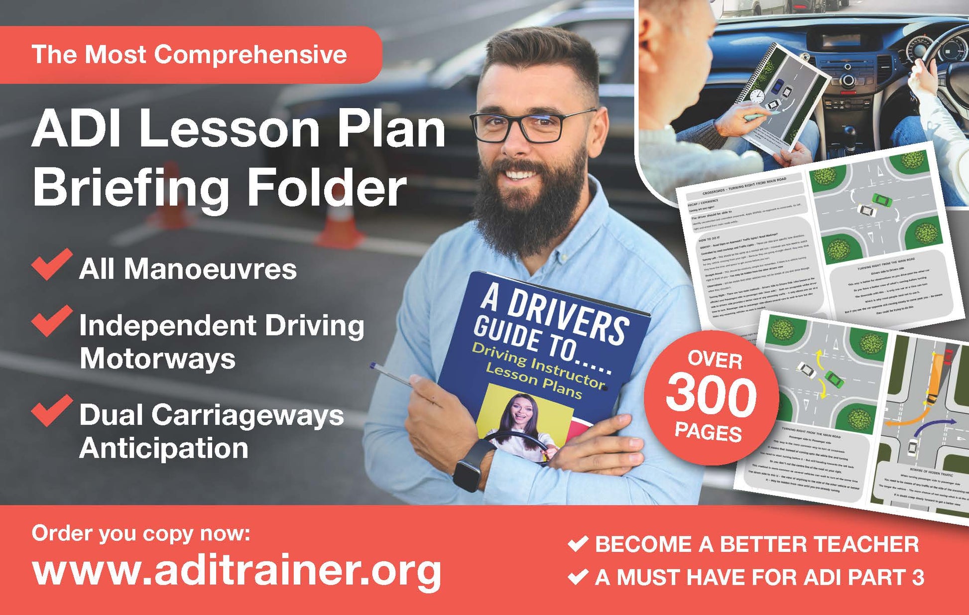 Driving Lesson Plan Folder - Organized Sections