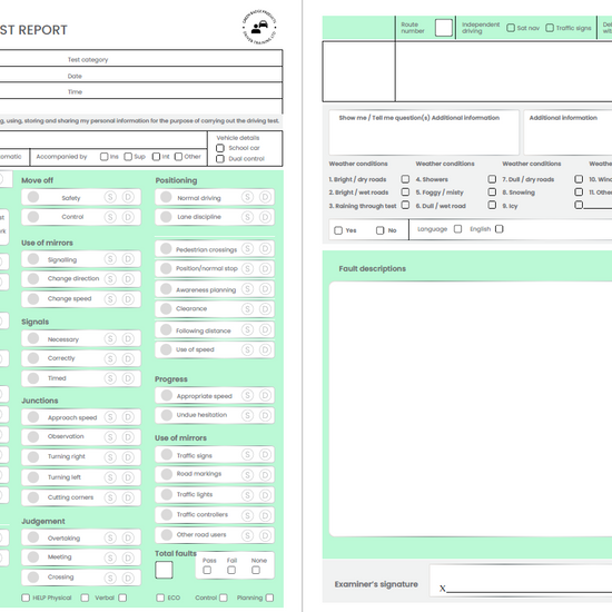 mock test sheets