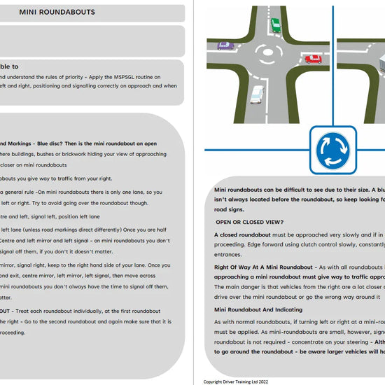 ADI Part 3 Roundabouts ADI Standards Check including Mini and Spiral - Driver Training Ltd