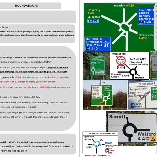 ADI Part 3 Roundabouts ADI Standards Check including Mini and Spiral - Driver Training Ltd